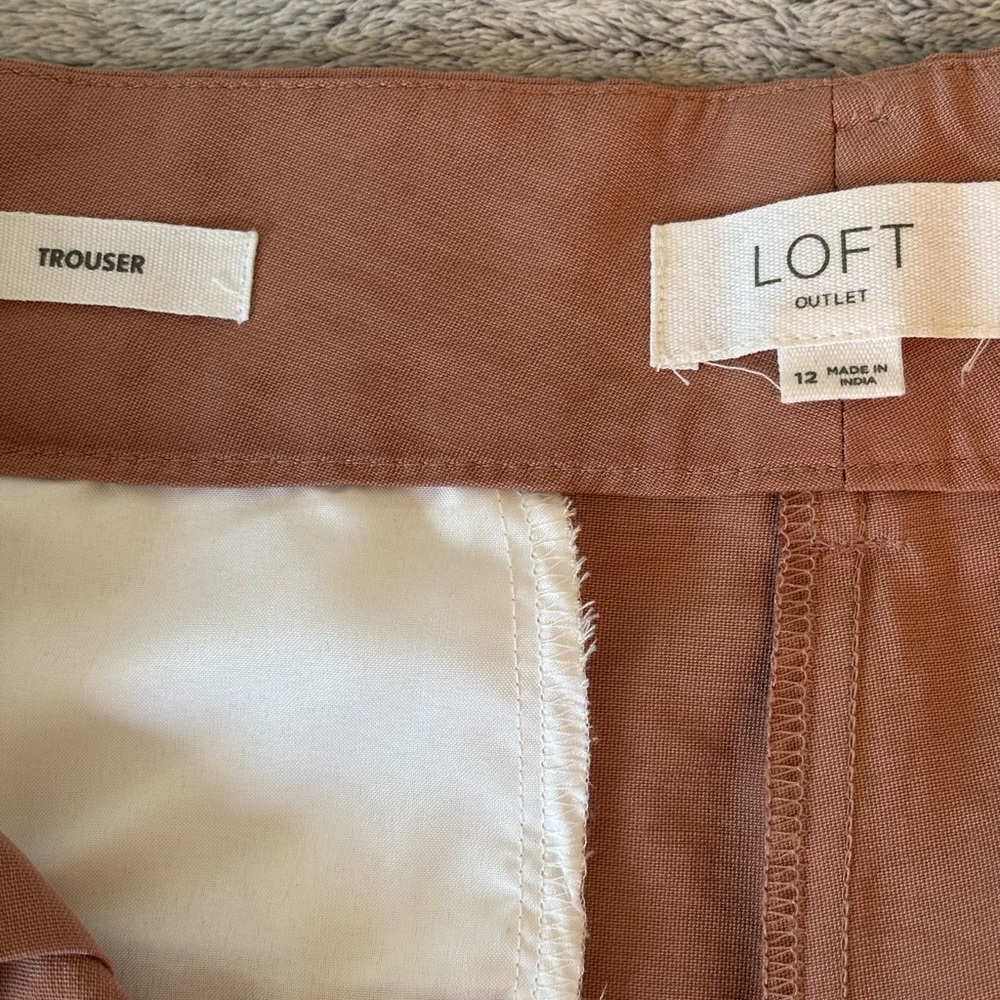 LOFT Dusty Rose Trousers
